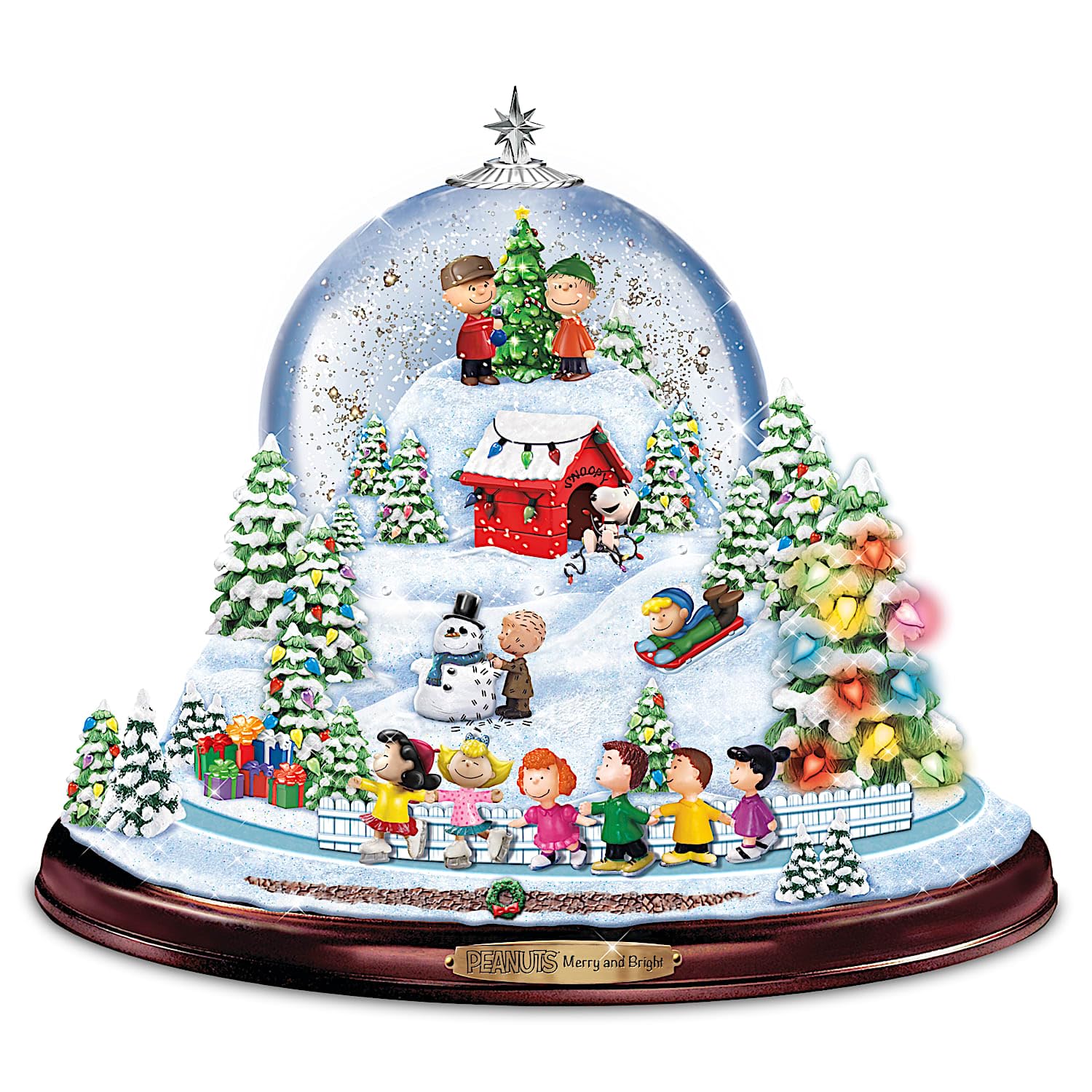 Amazon.com: The Bradford Exchange Peanuts Merry and Bright